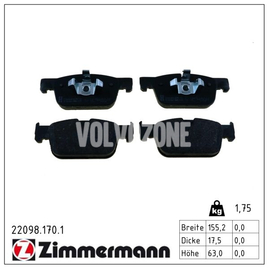 Predné brzdové platničky (296/322mm kotúč) SPA S60 III/V60 II(XC) S90 II/V90 II(XC) XC60 II