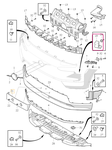 Bumper BRACKET Inner Left Volvo 80000550