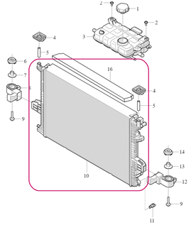 Coolant RADIATOR Volvo 80001519 (OEM)