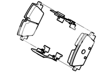 Rear BRAKE PAD KIT Volvo 32302586